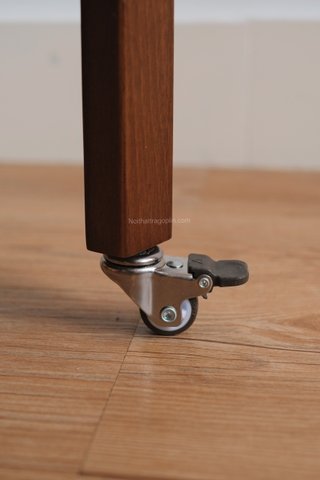 Kệ gỗ 3 tầng có bánh xe