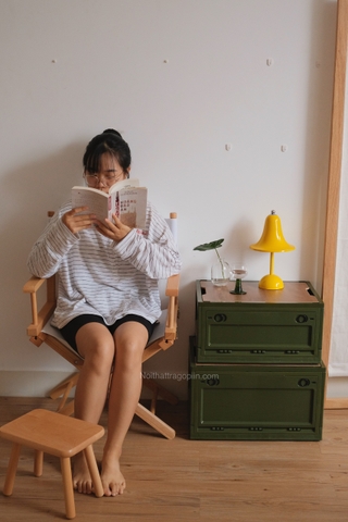 Hộp lưu trữ dã ngoại - xanh lớn