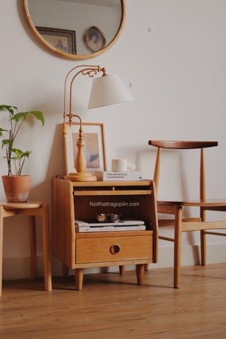 Tab đầu giường 04 gỗ anh đào