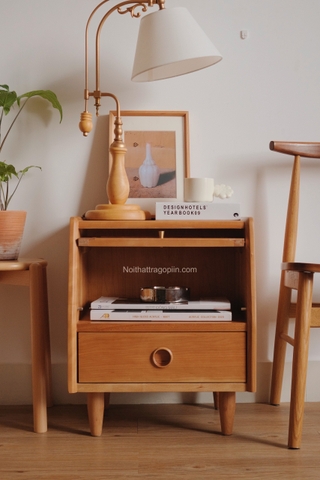 Tab đầu giường 04 gỗ anh đào