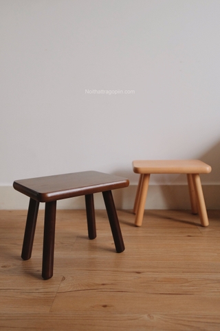 Ghế đòn 03 full gỗ - màu óc chó