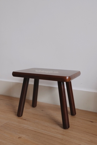 Ghế đòn 03 full gỗ - màu óc chó