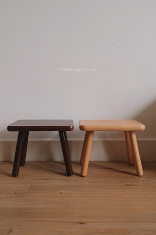 Ghế đòn 03 full gỗ - màu óc chó