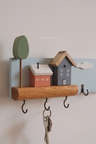 Móc treo chìa khoá 02 - 2 ngôi nhà