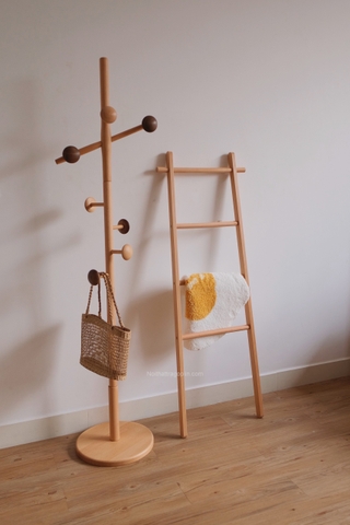 Thang gỗ 04 ngang 53cm cao 151cm