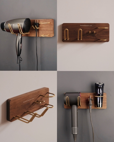 Kệ để máy sấy tóc thường, dạo cạo râu,bàn chải ...