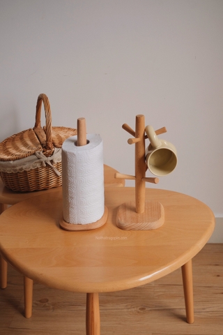 Cây treo khăn giấy bếp đế vuông