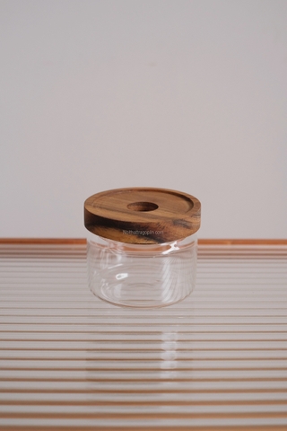 Hũ thủy tinh nắp gỗ 02 - size XL 950ml