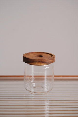 Hũ thủy tinh nắp gỗ 02 - size XL 950ml