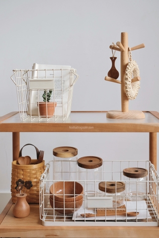 Hũ thủy tinh nắp gỗ 02 - size XL 950ml