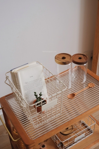 Hũ thủy tinh nắp gỗ 02 - size XL 950ml