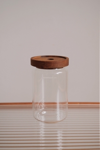 Hũ thủy tinh nắp gỗ 02 - size XL 950ml