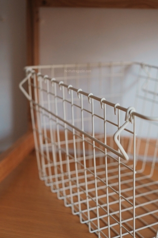 Giỏ sắt sơn trắng - B lớn