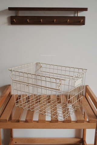 Giỏ sắt sơn trắng - B lớn