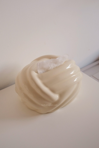 Hộp khăn giấy - hình cuộn len