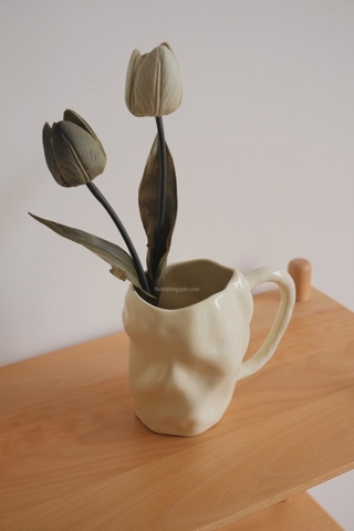 Bình gốm 12 có tay cầm