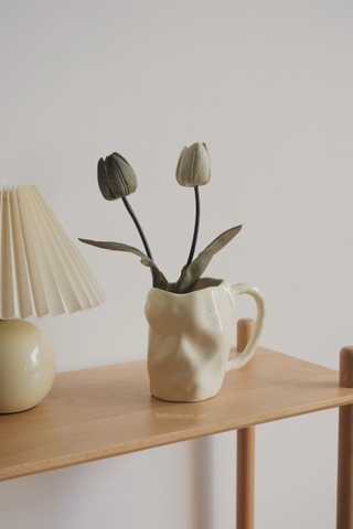 Bình gốm 12 có tay cầm