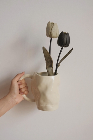 Bình gốm 12 có tay cầm