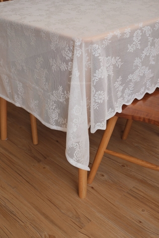 Khăn bàn ren chữ nhật retro