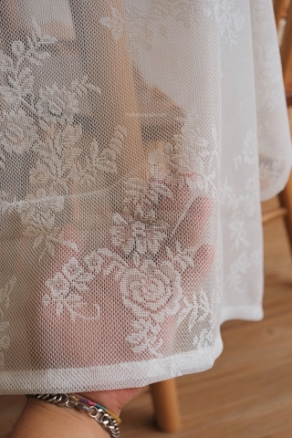 Khăn bàn ren chữ nhật retro