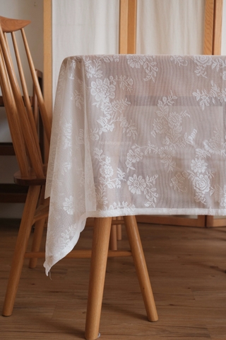 Khăn bàn ren chữ nhật retro