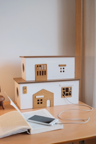 Nhà gỗ để giấu ổ cắm 01