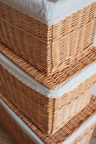 Hộp mây có nắp