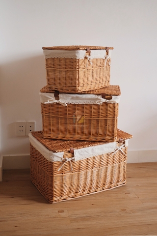 Hộp mây có nắp