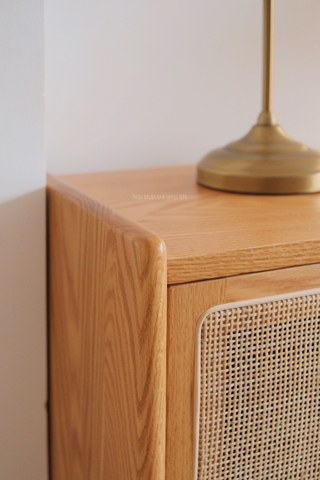 Tủ giày gỗ sồi cánh mây