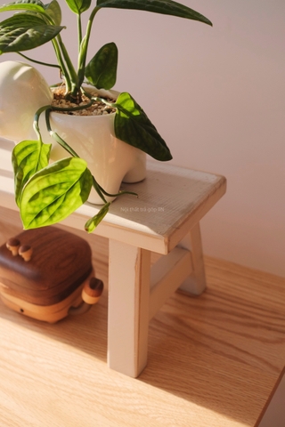 Giá đỡ hình băng ghế gỗ