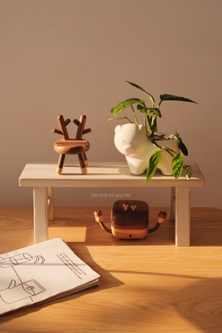 Giá đỡ hình băng ghế gỗ