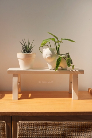 Giá đỡ hình băng ghế gỗ