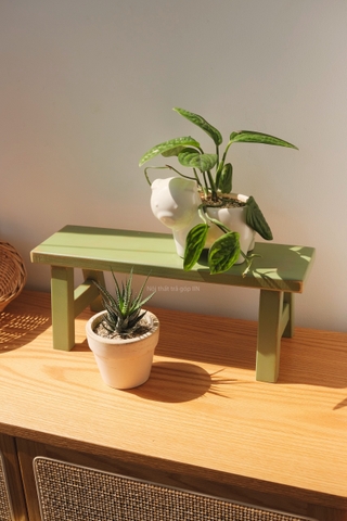 Giá đỡ hình băng ghế gỗ