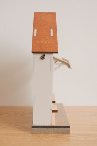 Nhà gỗ trang trí - cửa hàng món tráng miệng