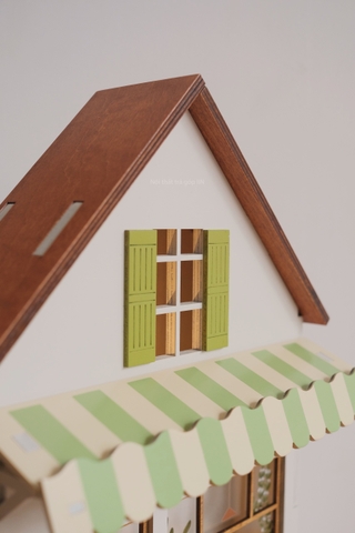 Nhà gỗ trang trí - cửa hàng món tráng miệng