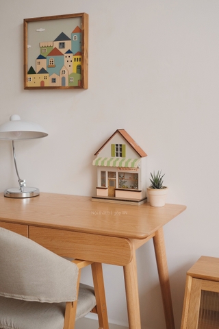 Nhà gỗ trang trí - cửa hàng món tráng miệng