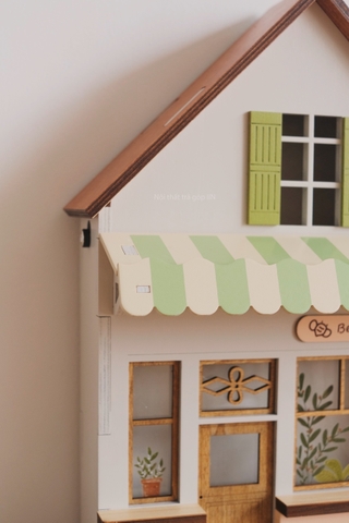 Nhà gỗ trang trí - cửa hàng món tráng miệng