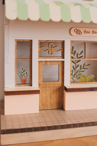 Nhà gỗ trang trí - cửa hàng món tráng miệng