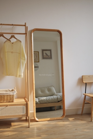 Gương toàn thân 05 gỗ anh đào 60x169cm dày 4.5cm