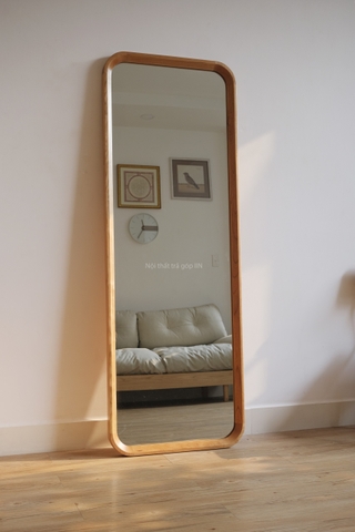 Gương toàn thân 05 gỗ anh đào 60x169cm dày 4.5cm
