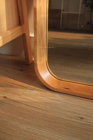 Gương toàn thân 05 gỗ anh đào 60x169cm dày 4.5cm