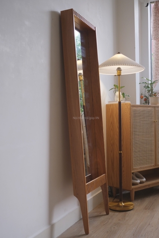 Gương toàn thân 03 gỗ anh đào 54x175cm dày 10.5cm