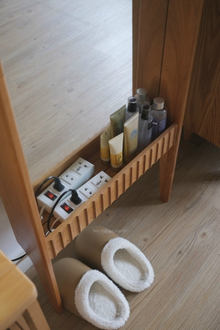 Gương toàn thân 03 gỗ anh đào 54x175cm dày 10.5cm