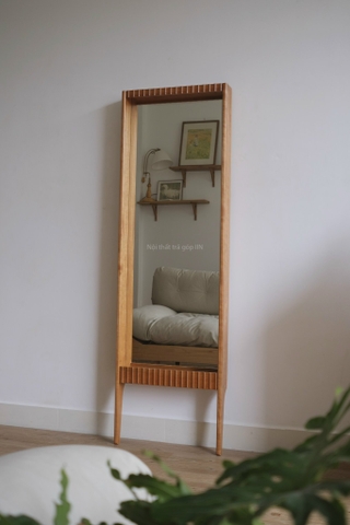 Gương toàn thân 03 gỗ anh đào 54x175cm dày 10.5cm