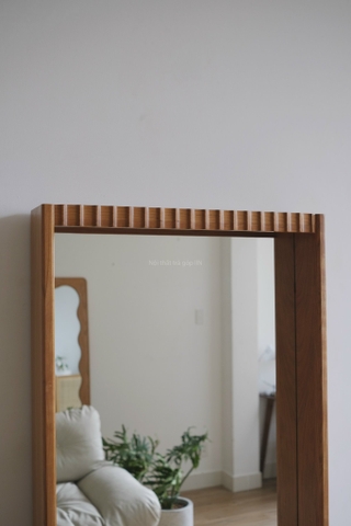 Gương toàn thân 03 gỗ anh đào 54x175cm dày 10.5cm