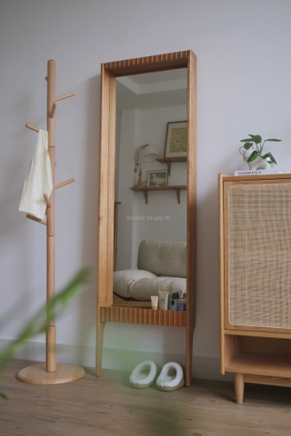 Gương toàn thân 03 gỗ anh đào 54x175cm dày 10.5cm