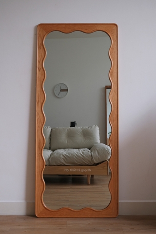 Gương toàn thân 04 gỗ anh đào 75x175cm
