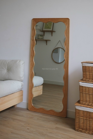 Gương toàn thân 04 gỗ anh đào 75x175cm