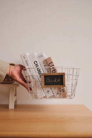 Giỏ sắt 04 có bảng tên