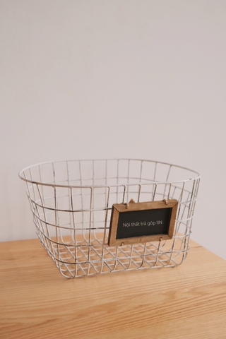 Giỏ sắt 04 có bảng tên